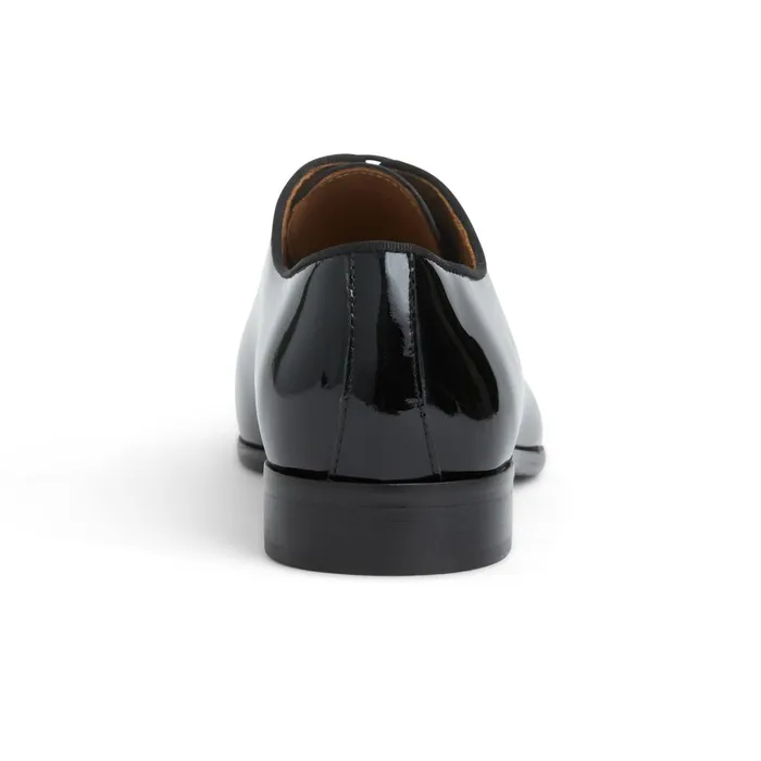 Angelo Whole Cut Oxford Black Patent Men Bruno Magli Laceups and Oxfords