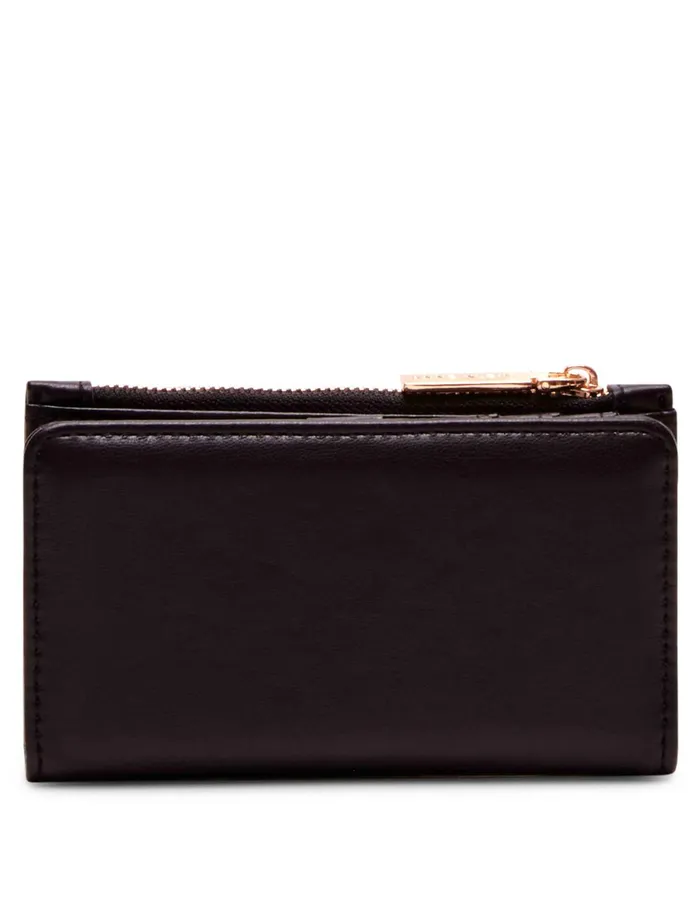 Anne Klein 2 Piece Gift Set With Tweed Zip Clutch And Card Case Black White Tweed Women Handbags