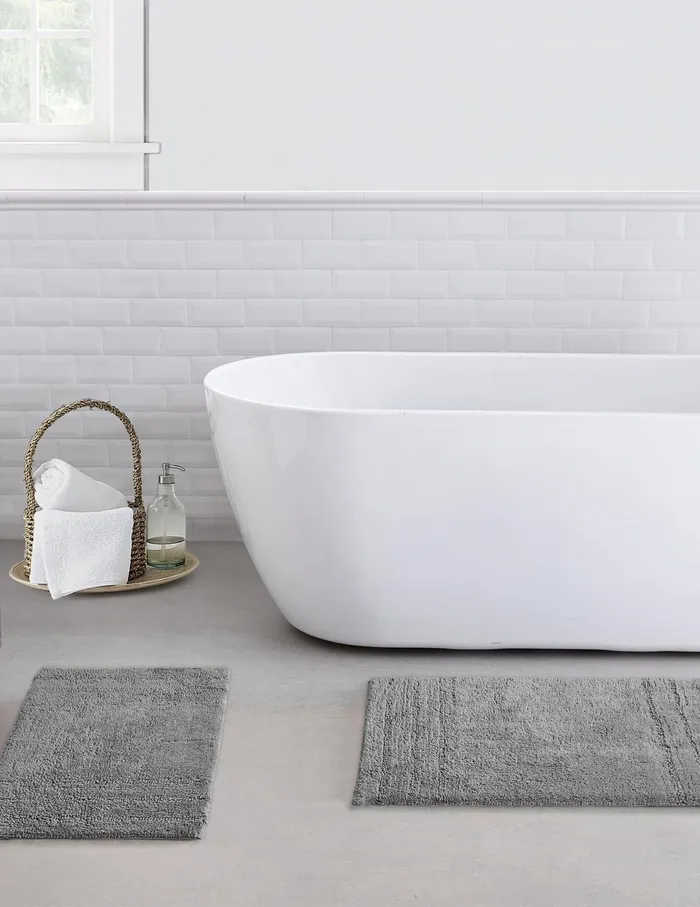 Anne Klein 2 Piece Reverie Bath Set Grey Women Home
