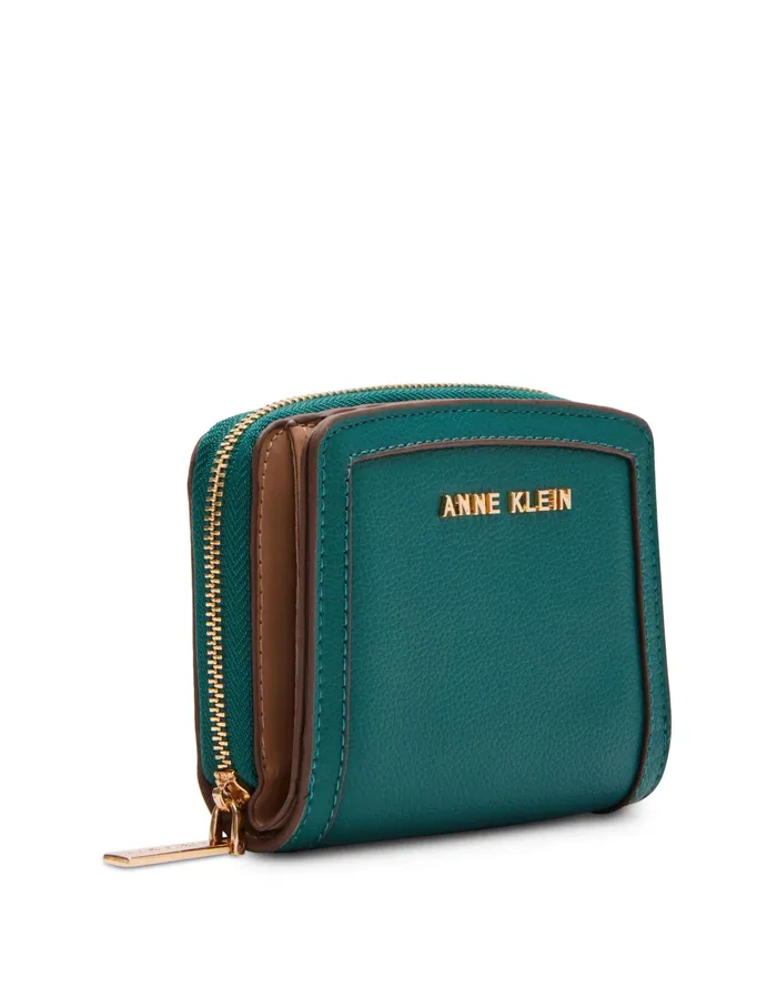Anne Klein AK Small Curved Wallet Emerald Women Handbags