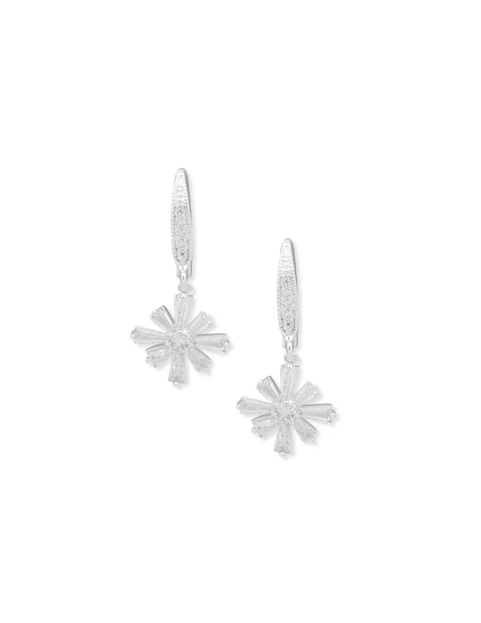 Anne Klein Baguette Cluster Drop Pierced Earrings Silver Tone Women Watches 038 Jewelry Anne Klein Baguette Cluster Drop Pierced Earrings Silver Tone Women Watches 038 Jewelry