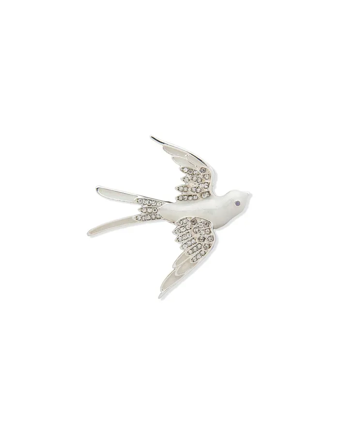 Anne Klein Bird Brooch In Gift Box Silver Tone Women Watches 038 Jewelry