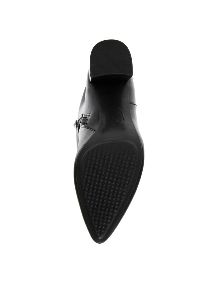 Anne Klein Brenice Tall Boot Black Smooth Women Shoes