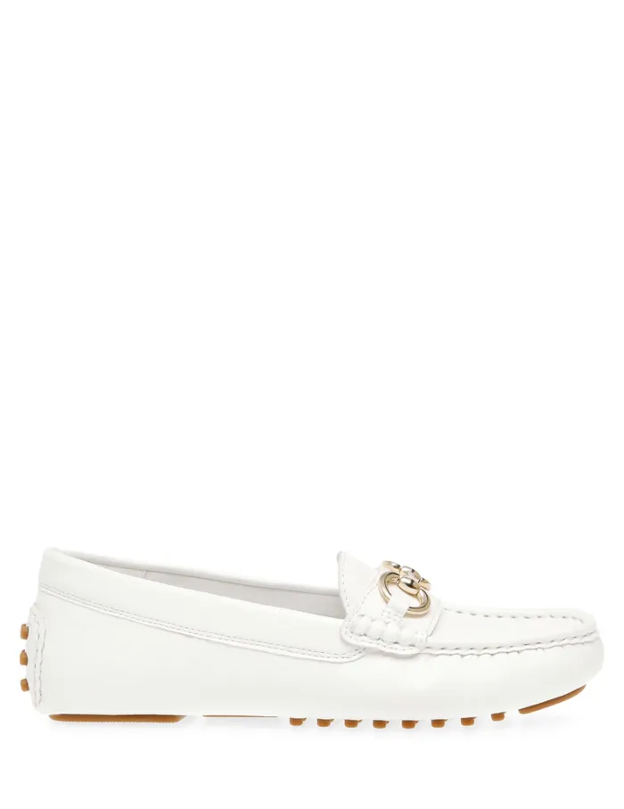 Anne Klein Celeste Moc White Women Shoes