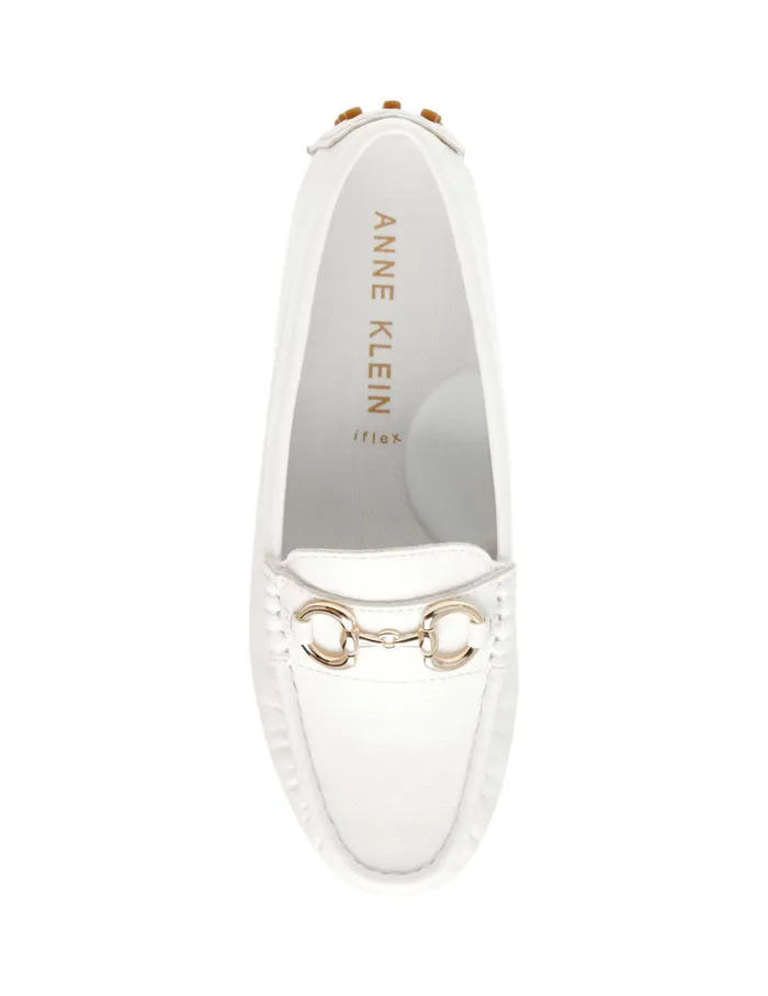 Anne Klein Celeste Moc White Women Shoes