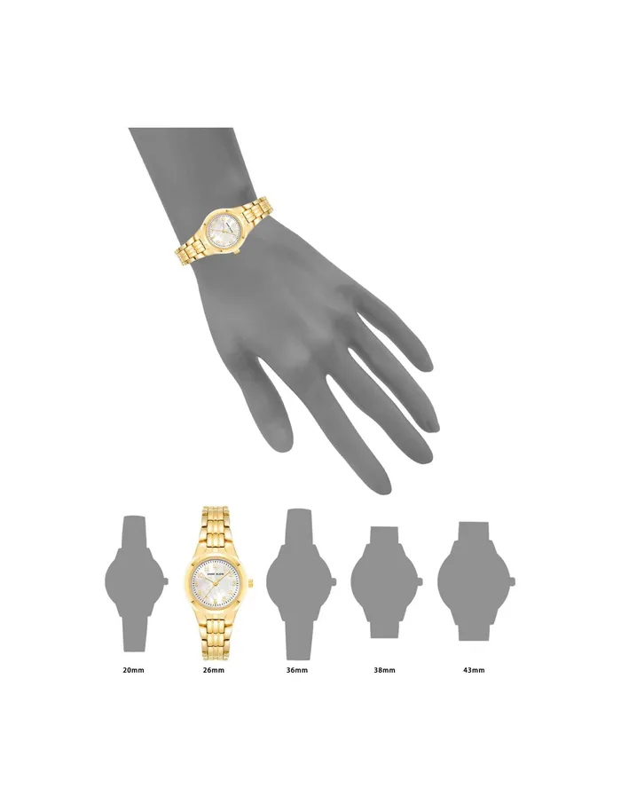 Anne Klein Classic Easy To Read Dial Watch Goldtone Women Watches 038 Jewelry