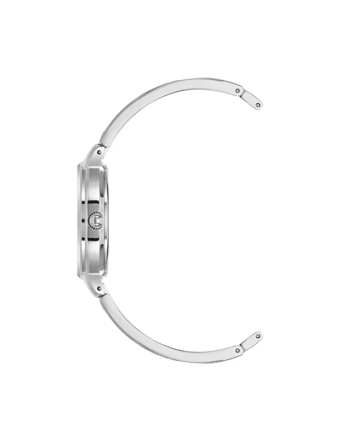 Anne Klein Diamond Accented Open Bangle Watch Silvertone Women Watches 038 Jewelry