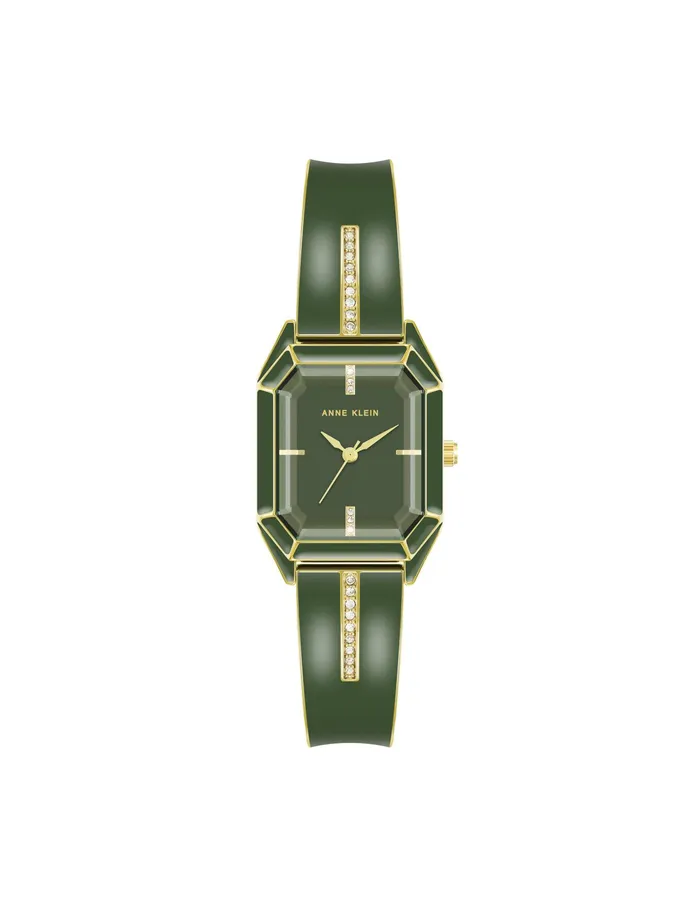 Anne Klein Elegant Bangle Bracelet Watch Green Women Watches 038 Jewelry