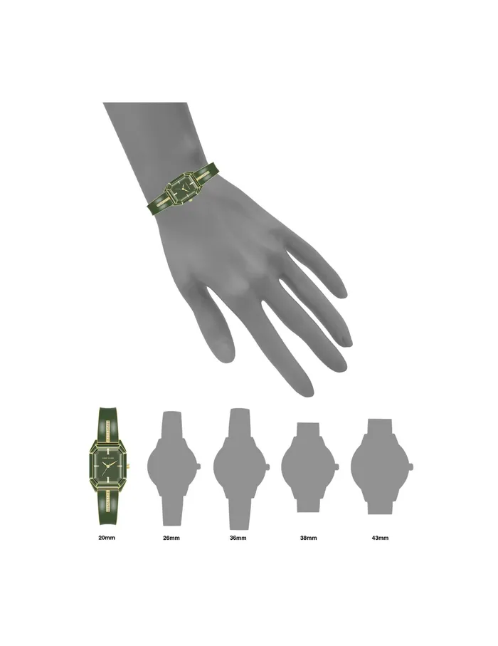 Anne Klein Elegant Bangle Bracelet Watch Green Women Watches 038 Jewelry