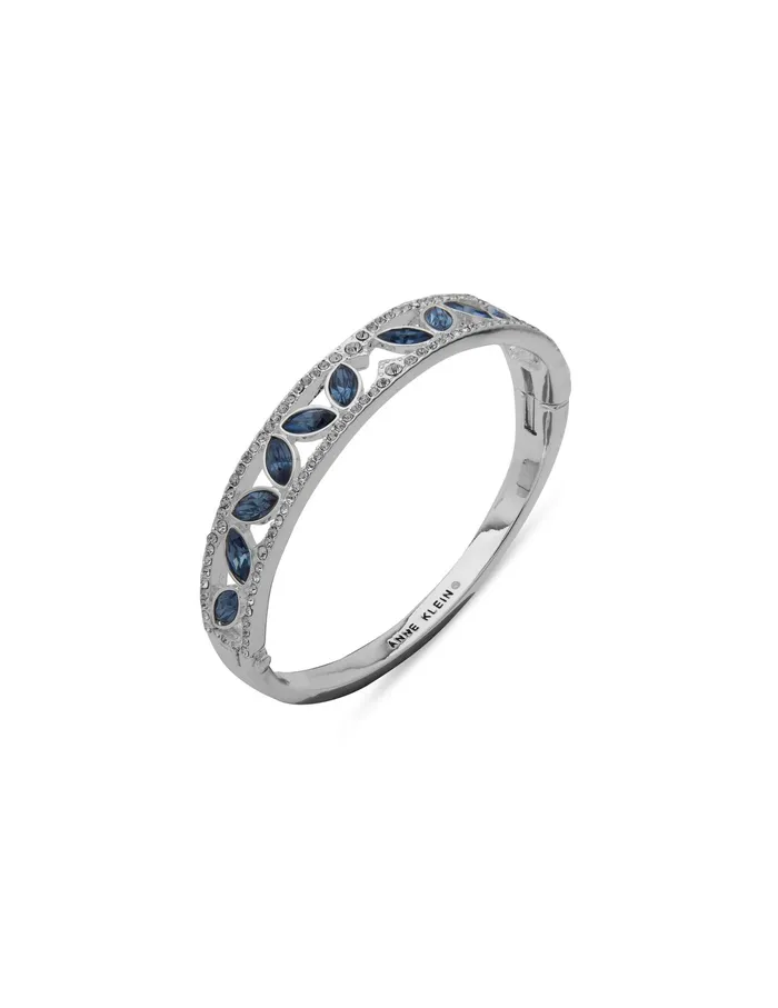 Anne Klein Hinge Bracelet Set Sapphire In Gift Box Silver Tone Women Watches 038 Jewelry Anne Klein Hinge Bracelet Set Sapphire In Gift Box Silver Tone Women Watches 038 Jewelry