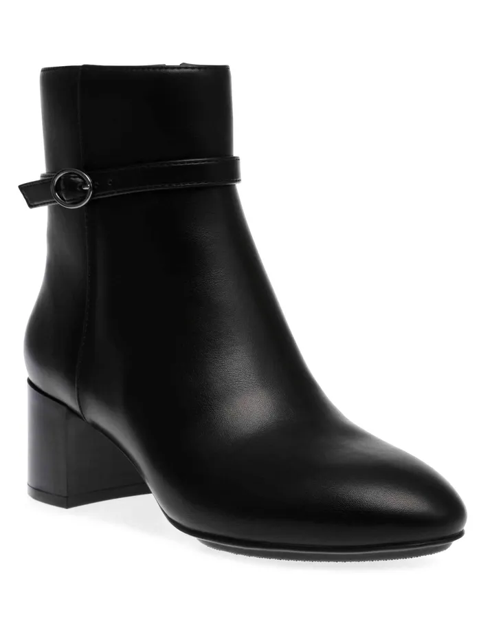 Anne Klein Kaci Boot Black Smooth Women Shoes
