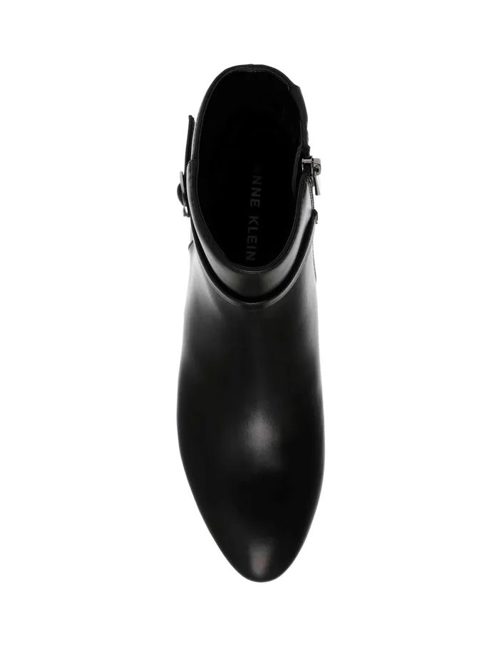 Anne Klein Kaci Boot Black Smooth Women Shoes