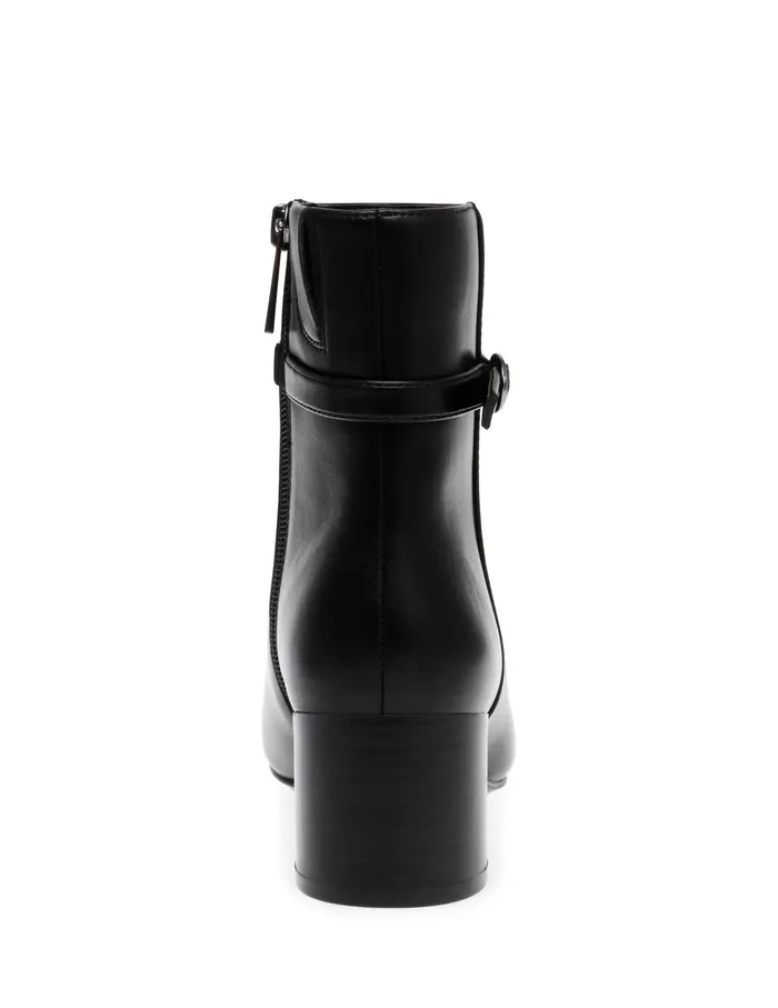 Anne Klein Kaci Boot Black Smooth Women Shoes