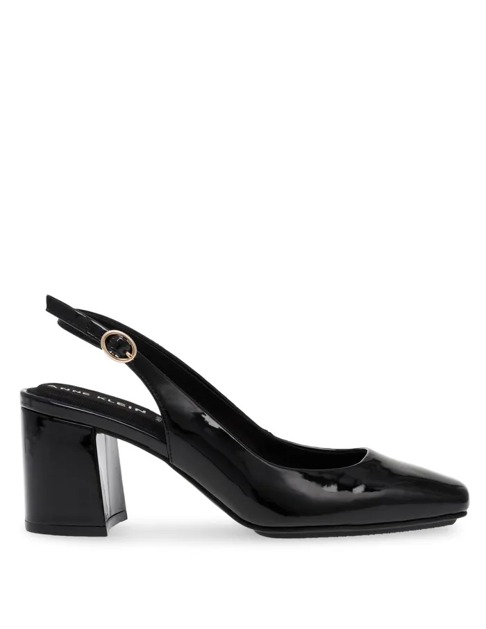 Anne Klein Lizette Dress Pump Black Patent Women Shoes