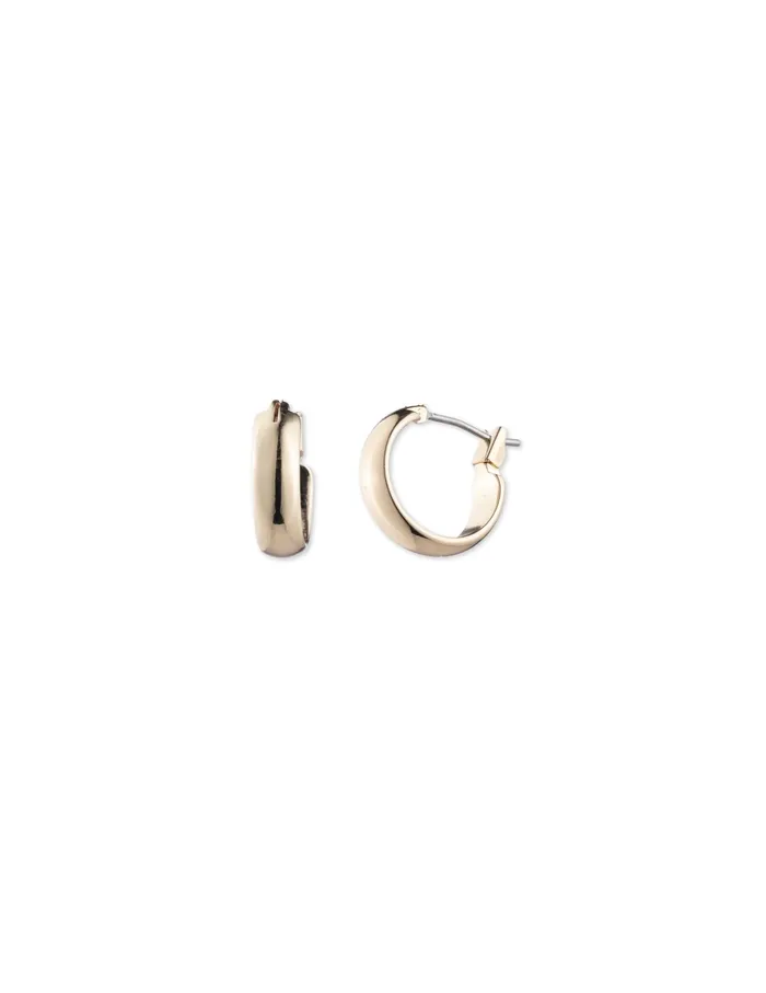 Anne Klein Mini Hoop GoldTone Earrings Goldtone Women Watches 038 Jewelry