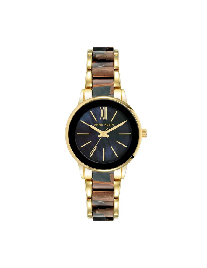 Anne Klein Resin Link Bracelet Watch Goldtone Women Watches 038 Jewelry
