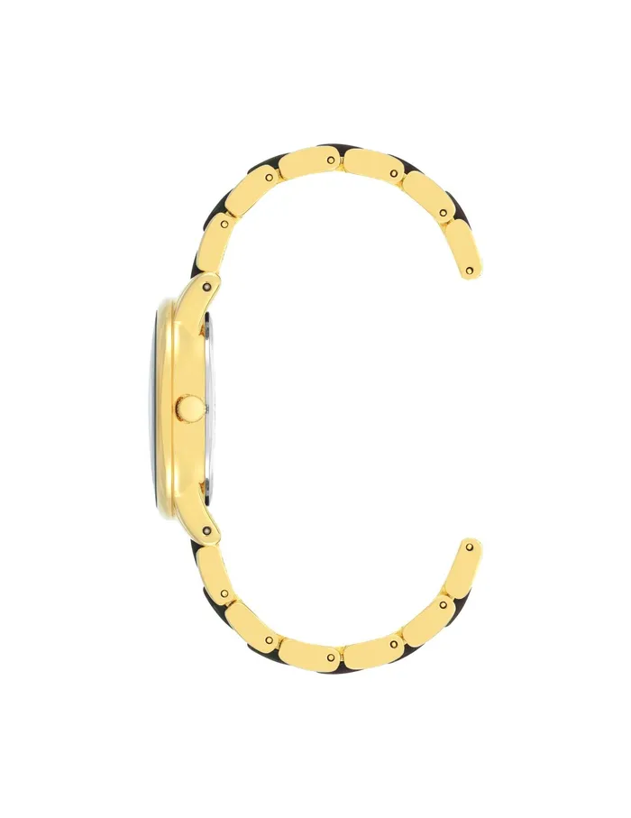 Anne Klein Resin Link Bracelet Watch Goldtone Women Watches 038 Jewelry