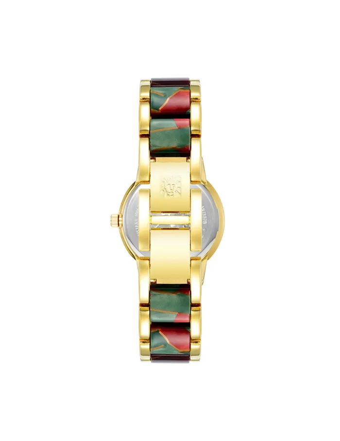 Anne Klein Resin Link Bracelet Watch Goldtone Women Watches 038 Jewelry