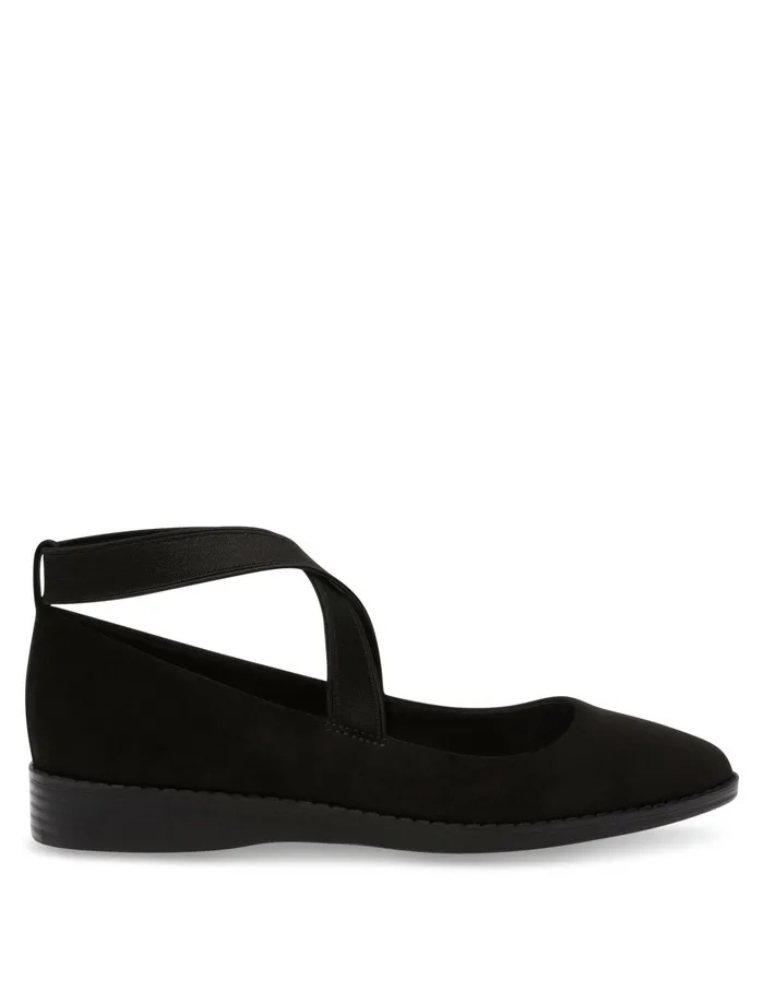 Anne Klein Sage Ballet Flat Black Women Shoes