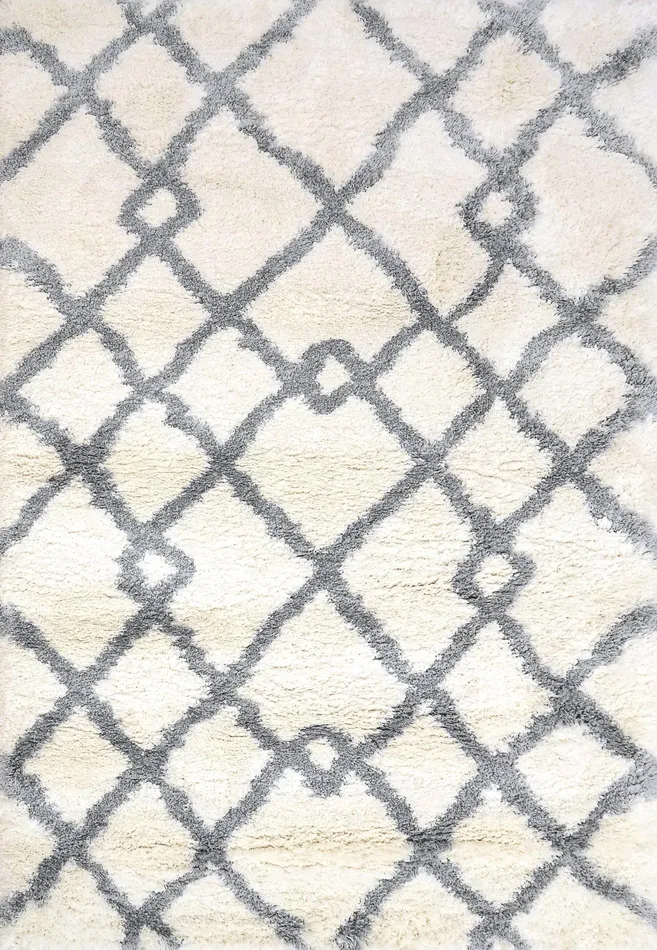 Anne Klein The Printed Posh Contemporary Rug Collection Ivory Women Home