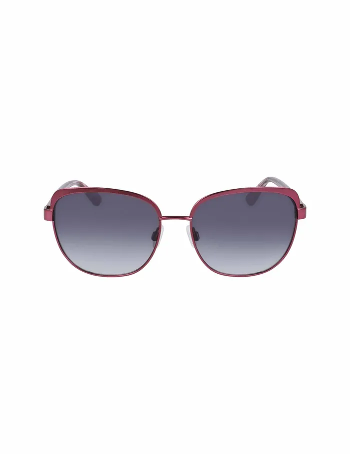Anne Klein Uplifting Square Sunglasses Plum Women Accessories