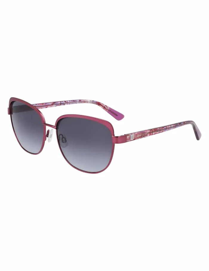 Anne Klein Uplifting Square Sunglasses Plum Women Accessories