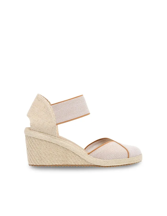 Anne Klein Zoey Round Toe Espadrille Wedges Natural Women Shoes