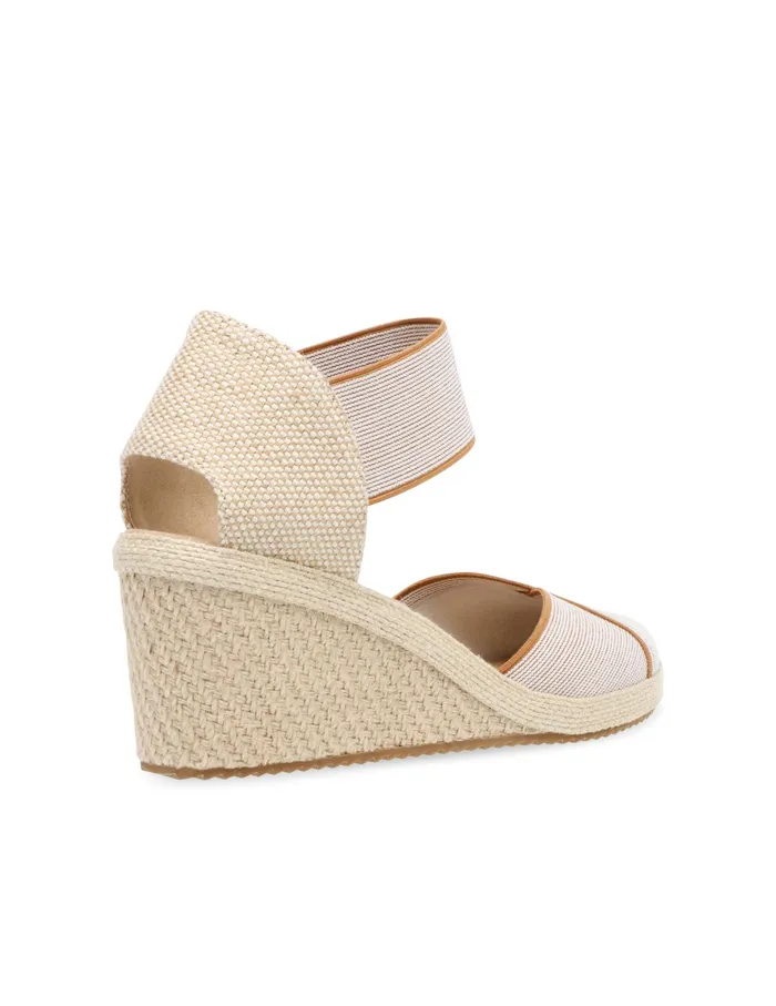 Anne Klein Zoey Round Toe Espadrille Wedges Natural Women Shoes