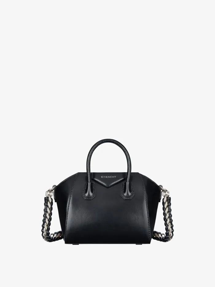 Antigona Toy Bag In Box Leather Black Women Givenchy Micro Bags