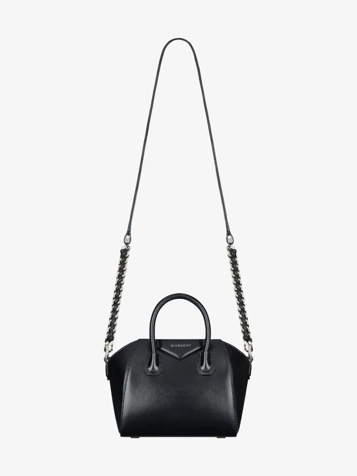 Antigona Toy Bag In Box Leather Black Women Givenchy Micro Bags