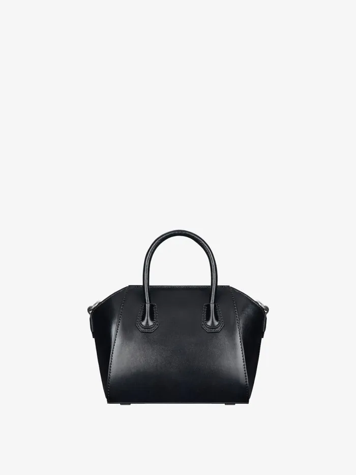 Antigona Toy Bag In Box Leather Black Women Givenchy Micro Bags