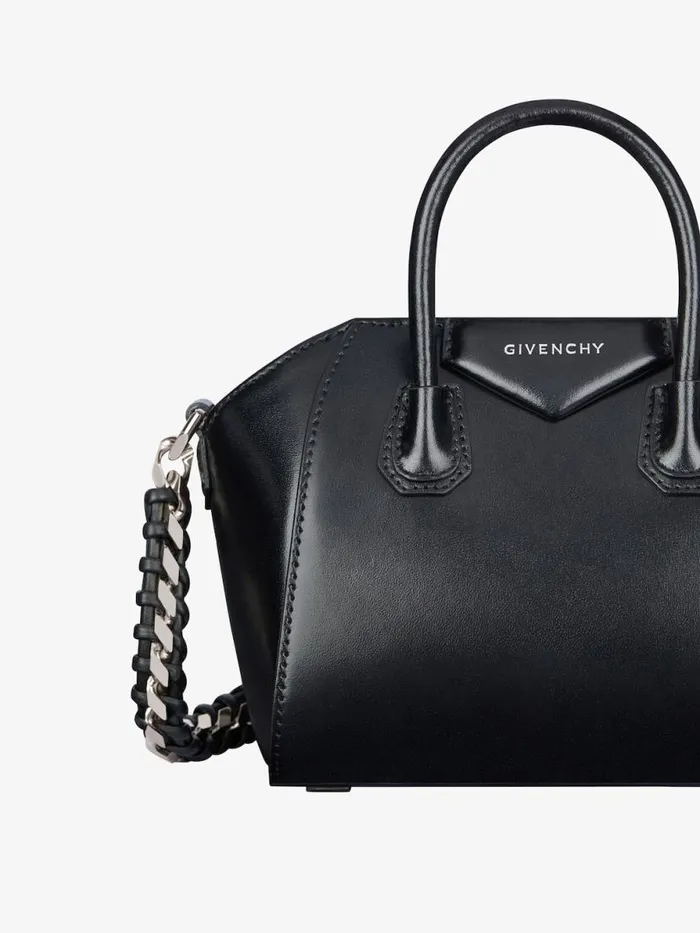 Antigona Toy Bag In Box Leather Black Women Givenchy Micro Bags