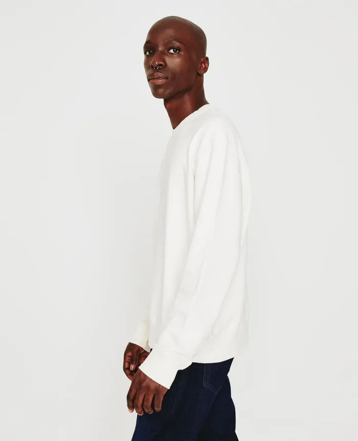 Arc Crew White Cream Men AG Jeans Sweatshirts Arc Crew White Cream Men AG Jeans Sweatshirts