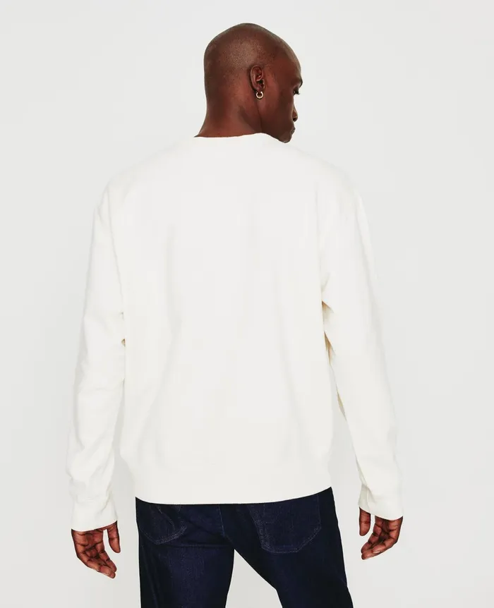 Arc Crew White Cream Men AG Jeans Sweatshirts Arc Crew White Cream Men AG Jeans Sweatshirts