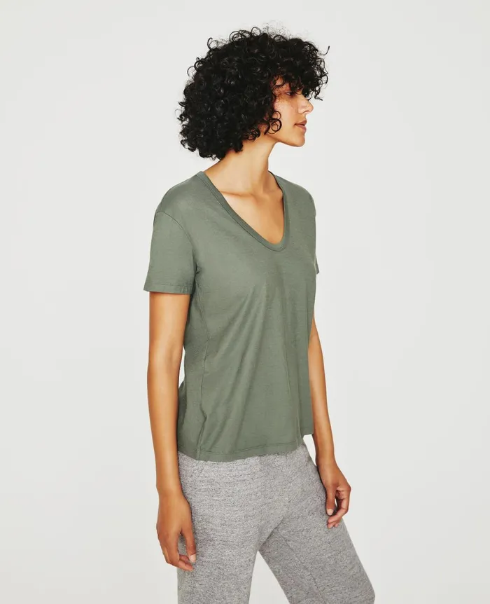 Aspen U Hunter Sage Women AG Jeans Tees and Tanks Aspen U Hunter Sage Women AG Jeans Tees and Tanks