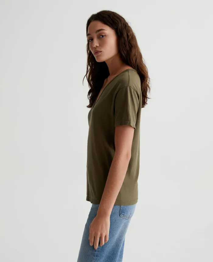 Aspen U Shady Moss Women AG Jeans Tees and Tanks Aspen U Shady Moss Women AG Jeans Tees and Tanks
