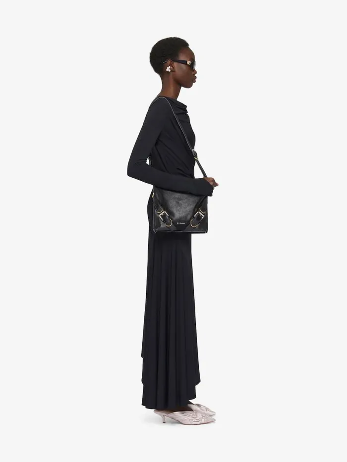 Asymmetric Draped Dress In Crepe Jersey Black Women Givenchy Dresses