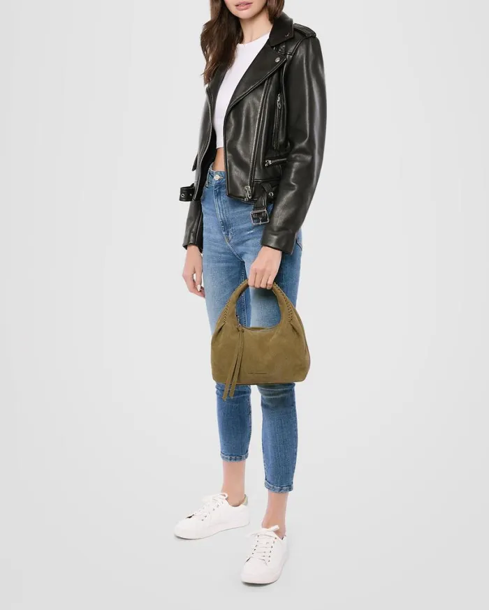 Aura Handheld Soft Olive Nubuck Women Aimee Kestenberg Satchels