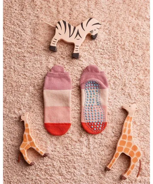 Babies and Kids Colour Block Kids House Socks Denim FALKE House Socks
