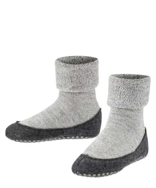 Babies and Kids Cosyshoe Minis Kids Slippers Light Grey FALKE House Socks