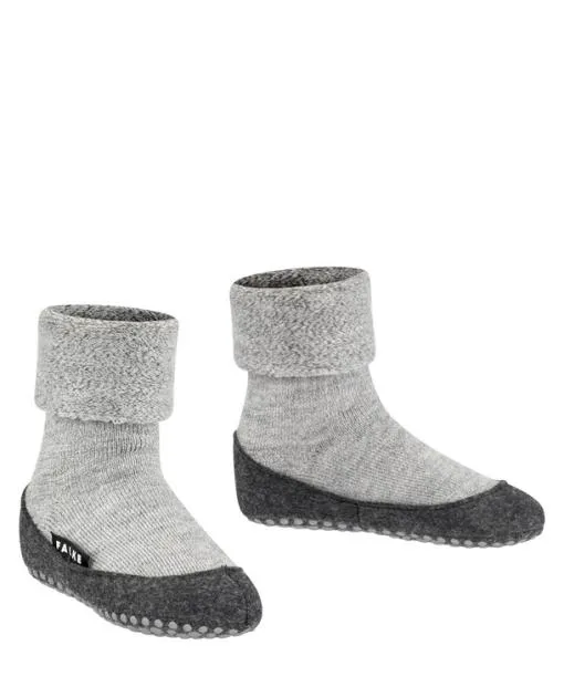 Babies and Kids Cosyshoe Minis Kids Slippers Light Grey FALKE House Socks