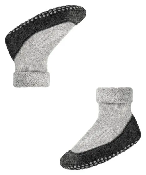 Babies and Kids Cosyshoe Minis Kids Slippers Light Grey FALKE House Socks