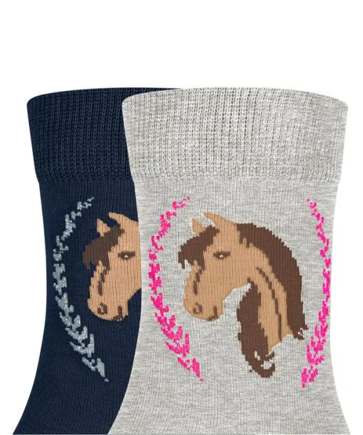 Babies and Kids Horse 2Pack Kids Socks Sortiment FALKE Socks