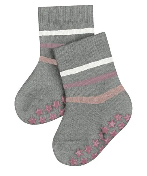 Babies and Kids Multi Stripe Babies Socks Light Grey FALKE Baby Socks