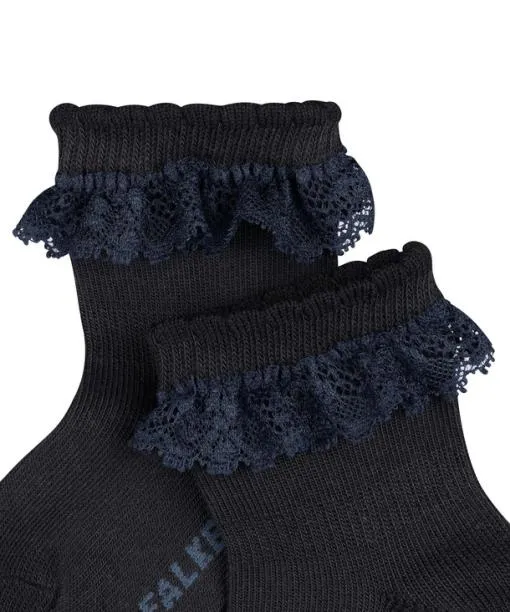 Babies and Kids Romantic Lace Babies Socks Dark Navy FALKE Baby Socks