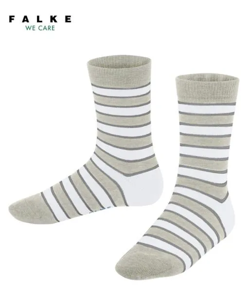 Babies and Kids Simple Stripes Kids Socks Storm Grey FALKE Socks