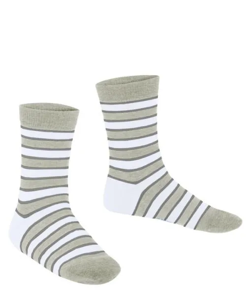 Babies and Kids Simple Stripes Kids Socks Storm Grey FALKE Socks