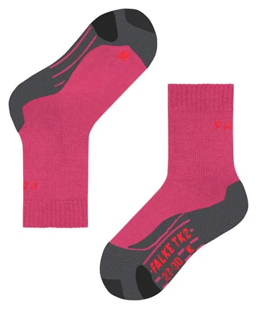 Babies and Kids TK2 Kids Trekking Socks Rose FALKE Running and Trekking Socks