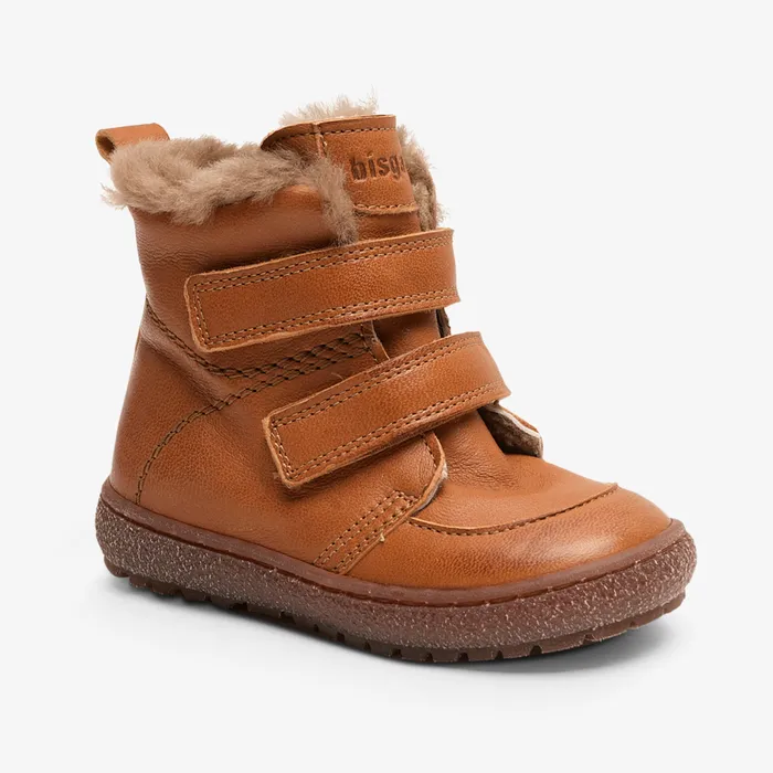 BABY Boots bisgaardshoes storm lamb cognac Brown