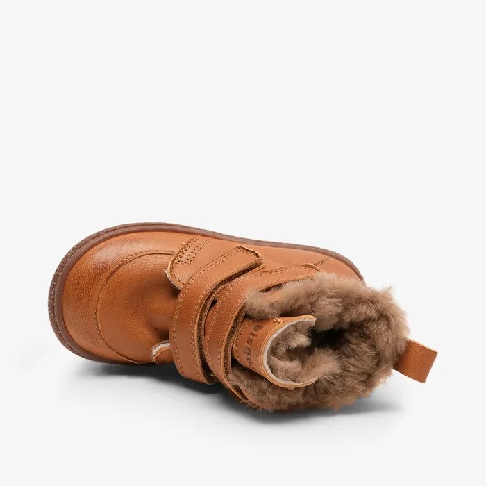 BABY Boots bisgaardshoes storm lamb cognac Brown